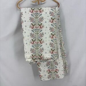 Historic Royal Palaces King Floral Duvet Cover Cotton Pink Blue Hampton Court